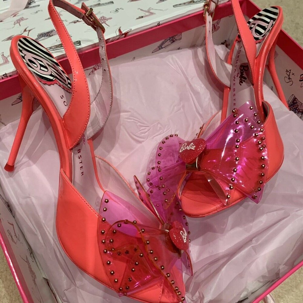 Sophia Webster Barbie Leah 100 Pink Sandals